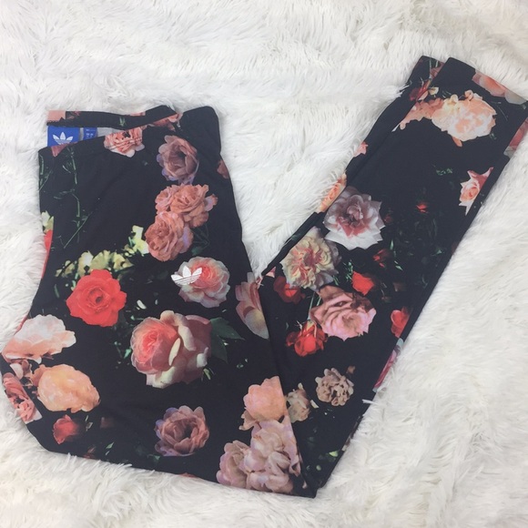 adidas rose print leggings